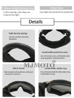 Gafas Tácticas de Paintball MJMOTO Lentes Reforzadas de Fibra de Policarbonato - details 9