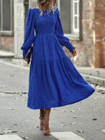 Vestido elegante de manga larga con cintura elegante de otoño e invierno para mujer - details 28