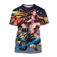 Camiseta con estampado 3D de Anime Devil Killer para hombre y mujer, camiseta de talla grande Haruku Street, deportes de ocio, secado rápido, transpirable - details 4