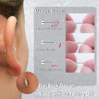 5 aretes, tachuelas, pasadores Labret Push in, joyería perforada con parte posterior plana sin rosca, para oreja, nariz y labio, con CZ de 1,5/2/2,5/3/4 mm - details 1