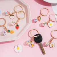 Llavero de Corazón de Niña de Dibujos Animados Coreano Creativo Llavero Colgante de Bolso para Mujer con Anillo de Joyería Sencillo - details 1