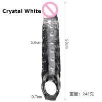 Leten-extensión de manga grande, condón de silicona reutilizable, extensor de pene, juguetes sexuales para hombres, retardante, agrandamiento de pene, adultos 18 - details 8