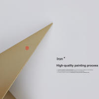 Lámpara de pared triangular LED moderna y minimalista para dormitorio, estudio, habitación de hotel, mesita de noche, lámpara frontal de espejo - details 11