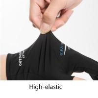 Guantes finos de seda de hielo para hombre y mujer, guantes de pesca transpirables con protección solar, guantes de ciclismo de verano Unisex de alta elasticidad - details 2