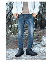 Botas de invierno informales para hombre, botines de terciopelo, impermeables, con doble cremallera, botas de nieve, zapatos de algodón antideslizantes cálidos para exteriores - details 13