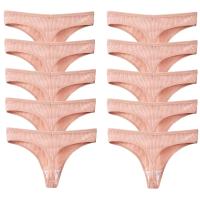 5 unids/set de bragas de mujer, ropa interior de algodón a rayas, tangas deportivas sexis, lencería cómoda, tangas suaves y calientes - details 18
