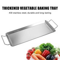 Plancha Rectangular plana para cocinar, accesorio para parrilla de Camping, con 2 asas - details 6
