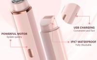 Recortador de bikini para mujer, maquinillas de afeitar eléctricas 2 en 1 para mujer, resistente al agua IPX7, afeitadora húmeda y seca recargable por USB, adecuada para depilación en todo el cuerpo - details 1