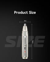 Kemei-recortador de vello de nariz y Oreja para hombres y mujeres, profesional, recargable por USB, para cejas, barba Facial, Kit de aseo corporal - details 8