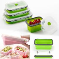 Cajas de Picnic para el hogar y la cocina, contenedor de alimentos de silicona, cuenco plegable, fiambrera plegable - details 2