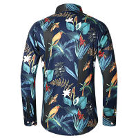Camisas Casuales para Hombres Impresión de Moda, Elástica, Sin Hierro, Talla Grande - details 5