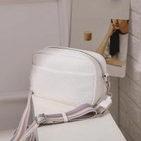 Bolso bandolera multicapa de color sólido para mujer, bolso de hombro con correa ancha de cuero PU - details 2