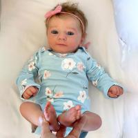 Muñeca reborn con simulación de bebé, cuerpo de tela, 19 pulgadas, regalo de cumpleaños - details 1