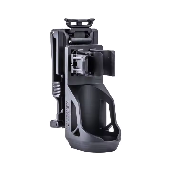 Linterna Nextorch V51 con Soporte de Dibujo Rápido Compatible con Cinturones de 55mm de Ancho o Menos Rotación de 360º Bloqueo Innovador Resistente al Desgaste Material PA + GF - 1