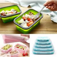 Cajas de Picnic para el hogar y la cocina, contenedor de alimentos de silicona, cuenco plegable, fiambrera plegable - details 0