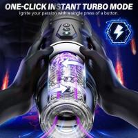 Embalaje privado SEXY Hannibal Masturbador masculino automático 7 modos giratorios de empuje Mastubador Copa Eléctrico Pocket Pussy Juguete sexual para hombres - details 9