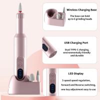 Taladro eléctrico inalámbrico para uñas, máquina de lijado de Gel acrílico, recargable, portátil, profesional - details 2