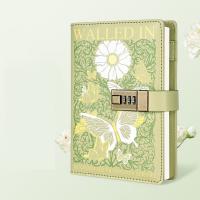 Cuaderno B6 de 224 páginas para proteger secretos, diario grueso, libro de contraseña con patrón impreso de cuero PU con cerradura, papelería - details 8