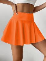 Faldas Deportivas De Un Solo Color Con Bolsillo, Faldas Activas De Golf, Running Y Tenis, Ropa Deportiva Para Mujer - details 22