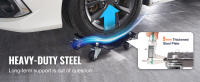 SucceBuy Car Dolly Wheel Tire Dolly 4 PCS Heavy Duty Skate Auto Repair Dolly 6000LB - details 2