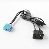 Conjunto de cableado de Cable adaptador de puerto USB AUX de extensión de Radio para Hyundai Kia Sportage - details 6