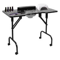 Mesa de uñas para manicura, salón de belleza, estación de escritorio, estación de uñas portátil, con colector de polvo de uñas - details 0