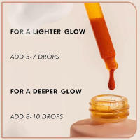 Gotas de bronceado sin sol - Autobronceador natural sin sol para un tono de piel radiante, potencia Melani, fórmula vegana e hidratante, no necesita exposición al sol 1PCS - details 2