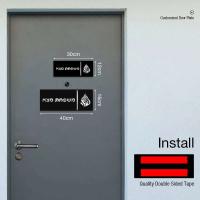 Entrada personalizada para el hogar en hebreo, placa de puerta de apartamento, números de casa, letrero acrílico 3D con nombre de familia - details 2