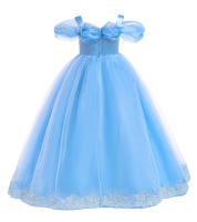 Girls Aurora Cosplay Costumes for Girls Pink Ball Gown Pagent Princess Elegent Shoulderless Long Dress Birthday Party Butterfly - details 7