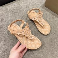 Sandalias de fondo plano impresas en flores para mujeres, sandalias de playa impresas en flores - details 18