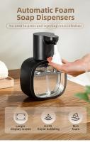 Nuevo Dispensador automático de jabón montado en la pared, lavadora de manos inteligente de espuma, Sensor de inducción de baño líquido recargable de 500ml - details 1