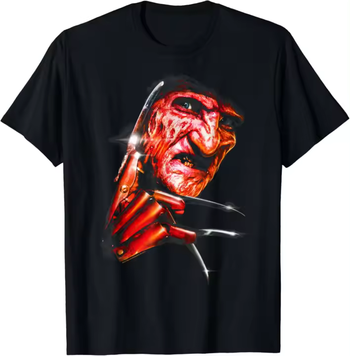 LINDA camiseta de pesadilla en Elm Street con cara de Freddy - 1