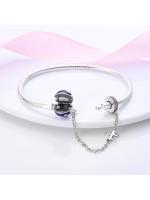 Pulsera de plata de ley 925 con forma de corazón y mariposa para mujer, brazalete de cadena de seguridad, compatible con abalorios originales, joyería - details 16