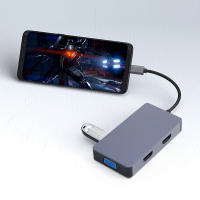 Concentrador de red ADAPTADOR 5 en 1, divisor USB-C 3,1, 2x HDMI, 4K, VGA, USB 3,0 - details 1