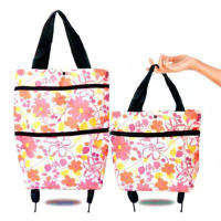 Bolsas de compras plegables, carrito de compras impermeable, aislado, bolsa de compras de utilidad, bolsa de camión de mano Personal rodante - details 4