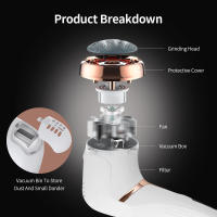 Eliminador eléctrico de callos para pies, limas electrónicas para pies, herramientas de pedicura para piel dura muerta, talones de piernas agrietados, recargable - details 8