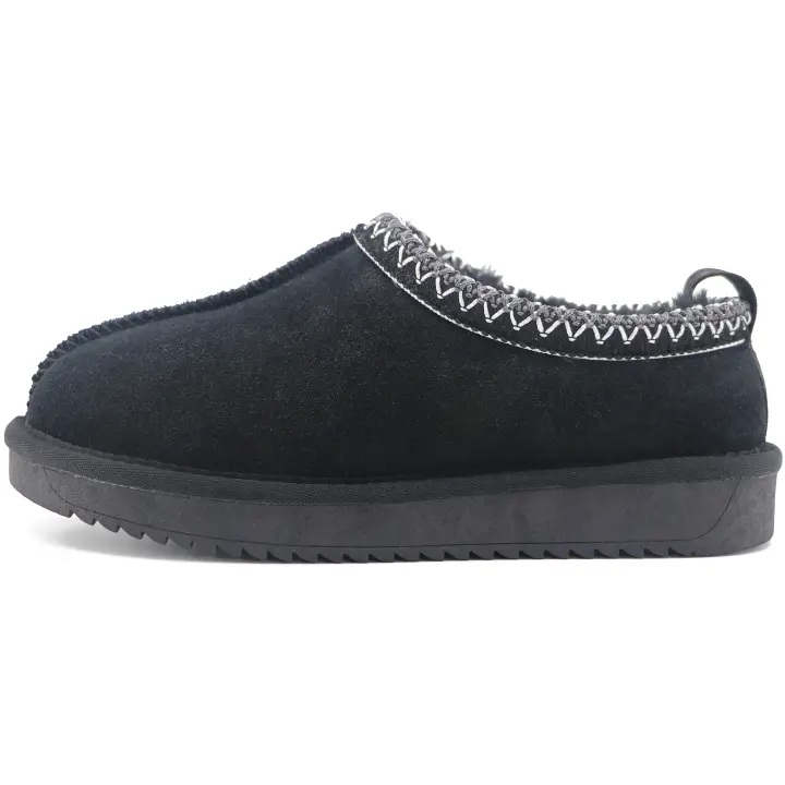 Nuevas botas de nieve con plataforma Ultra Mini para mujer, zapatos cálidos de invierno con forro de lana Natural de cuero de ante vacuno - 1