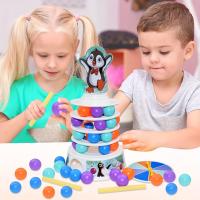 Juego de mesa de bola de esquí de pingüino para niños, juguetes apilables, juegos familiares de equilibrio - details 0