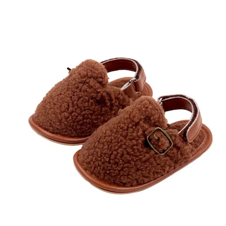 Zapatillas de Vellón de Coral Suaves Antideslizantes para Bebés Pequeños - 1