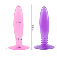 Mini gelatina Anal con sensación de piel Real, productos sexuales para adultos, tapón Anal para principiantes, juguetes eróticos - details 0