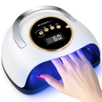 Lámpara de uñas LED UV Yevyo 180W con 3 temporizadores y sensores automáticos para uñas profesionales - blanco - details 0