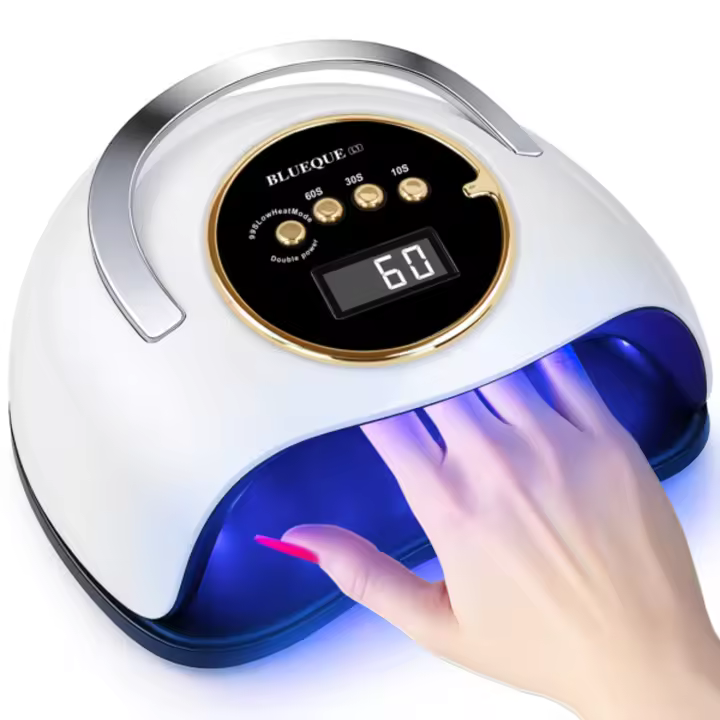 Lámpara de uñas LED UV Yevyo 180W con 3 temporizadores y sensores automáticos para uñas profesionales - blanco - 1