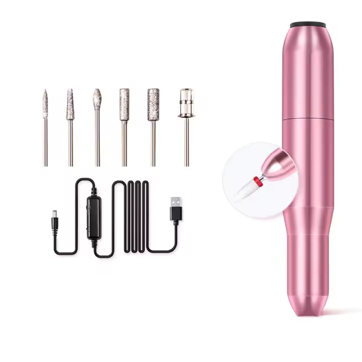 ROSALIND-máquina pulidora eléctrica para uñas, Kit pequeño portátil para manicura, removedor de Gel acrílico, juego de herramientas para piel muerta, 20000RPM - 1