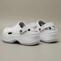 Sandalias de plataforma gruesas huecas para mujer, zuecos de fondo grueso de Eva, zapatillas para mujer, calzado de jardín antideslizante para exteriores, verano 2024 - details 11