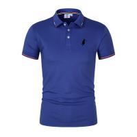 Camiseta transpirable para hombre, POLO de negocios y ocio, ropa de manga corta a la moda, jerséis cómodos de Color sólido, nove - details 7