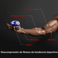 Powerball giroscópico LED, rango de inicio automático, giroscopio, bola de muñeca, brazo, mano, fuerza muscular, entrenador - details 2