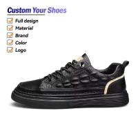 Nuevos zapatos informales de negocios de cuero negro transpirables de otoño para hombre, zapatos deportivos antideslizantes - details 0