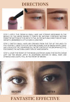 Crema para ojos y cejas, tinte marrón sin manchas, lápiz para cejas, maquillaje duradero resistente al agua, bálsamo para cejas, cejas naturales de secado rápido - details 1