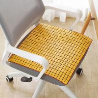 Estera fresca de bambú Simple para verano, funda de asiento ventilada para coche, cuadrada, transpirable, no toca, cojín plegable para salón y sala de estar - details 1