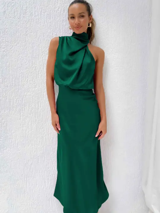 Vestido sin mangas para mujer, vestido largo de primavera y verano. - 1